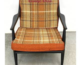 Lot 459 Mid Century Modern Ebonized Finish Lounge Chair. 