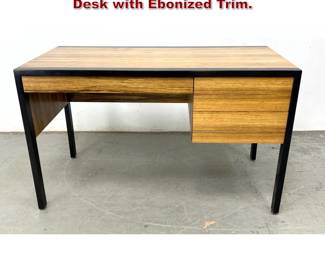 Lot 341 Harvey Probber Rosewood Writing Desk with Ebonized Trim.