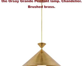 Lot 452 Paloma Contreras for Visual Comfort the Orsay Grande Pendant lamp. Chandelier. Brushed brass.