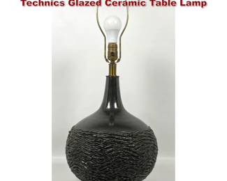 Lot 90 Mid Century Lee Rosen Design Technics Glazed Ceramic Table Lamp