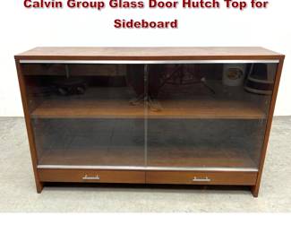 Lot 176 Vintage Mid Century Paul McCobb Calvin Group Glass Door Hutch Top for Sideboard 