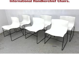 Lot 374 Set 6 Massimo Vignelli Knoll International Handkerchief Chairs. 
