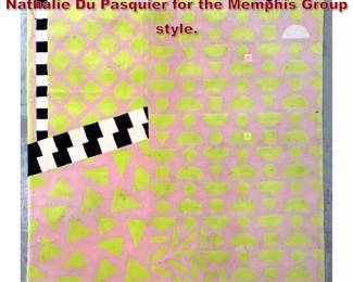 Lot 471 6 4 X 7 5 Post Modern Carpet Rug. Nathalie Du Pasquier for the Memphis Group style. 