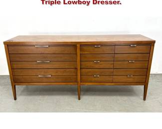Lot 207 Lane Tuxedo American Modern Triple Lowboy Dresser. 