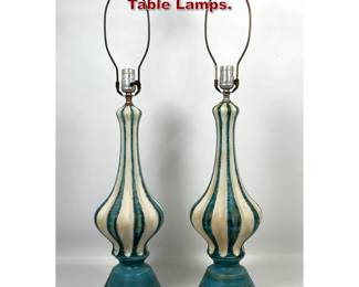 Lot 564 Pair Mid Century Modern Table Lamps.