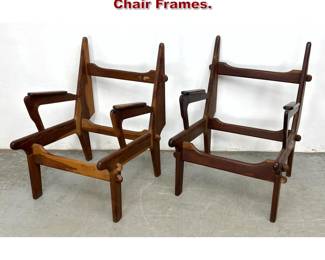 Lot 351 Pair Angel Pazmino. Lounge Chair Frames. 