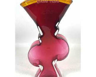 Lot 53 Young and Constantin studio art glass vase