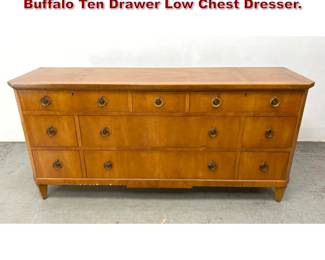 Lot 271 Kittinger Furniture Company of Buffalo Ten Drawer Low Chest Dresser. 