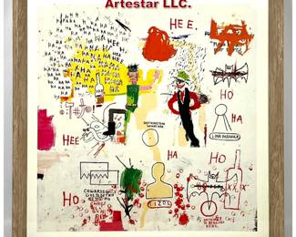 Lot 536 JeanMichel Basquiat Frame Print. Artestar LLC. 