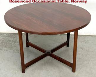 Lot 127 Arne Halvorsen for Rasmus Solberg Rosewood Occasional Table. Norway