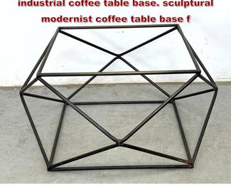 Lot 486 Milo Baughman for Directional industrial coffee table base. sculptural modernist coffee table base f