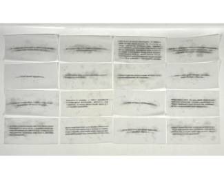 Lot 66 16 Jenny Holzer vellum prints