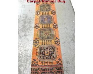Lot 228 12 x 2 6 Handmade Oriental Turkish Carpet Runner Rug. 