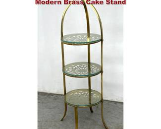 Lot 265 Manning Bowman MidCentury Modern Brass Cake Stand