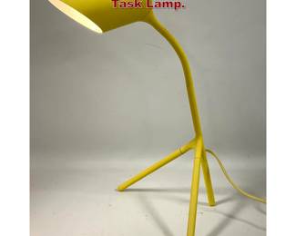 Lot 305 Post Modern Yellow Tripod Desk Task Lamp. 