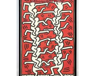 Lot 531 Keith Haring Color Offset Lithograph Print. 