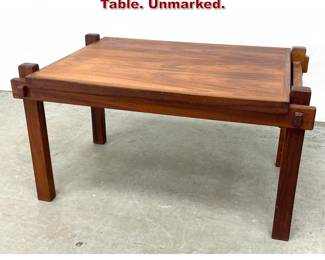 Lot 101 Brazilian rosewood Occasional side Table. Unmarked. 