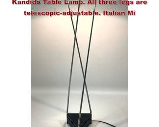 Lot 174 FERDINAND ALEXANDER PORSCHE Kandido Table Lamp. All three legs are telescopicadjustable. Italian Mi