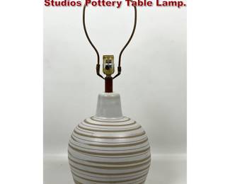 Lot 200 Jane and Gordon Martz for Marshall Studios Pottery Table Lamp.