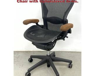 Lot 470 Herman Miller Aeron Desk Office Chair with Upholstered Arms. 