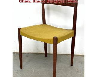 Lot 375 Knud Andersen Danish Modern Side Chair. Illums Bolighus label. 
