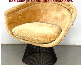 Lot 326 Warren Platner for Knoll Associates Rod Lounge Chair. Knoll associates. 