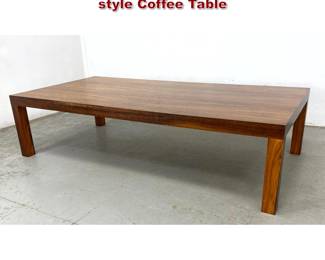 Lot 525 Danish Modern Rosewood Parsons style Coffee Table