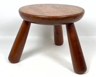 Lot 82 Country Rustic 3 Leg Low Stool. 