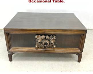 Lot 225 Spanish Revival style Storage Coffee Occasional Table.