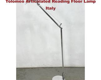 Lot 89 Adjustable Italian Design Artemide Tolomeo Articulated Reading Floor Lamp Italy