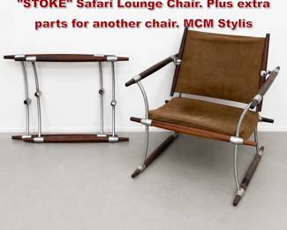 Lot 2 JENS QUISTGAARD Rosewood STOKE Safari Lounge Chair. Plus extra parts for another chair. MCM Stylis