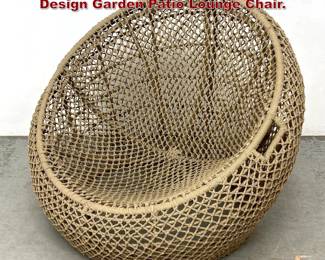 Lot 364 Large Oversized Wrapped Rope Design Garden Patio Lounge Chair. 