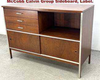 Lot 177 Vintage Mid Century Modern Paul McCobb Calvin Group Sideboard, Label. 