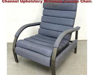 Lot 441 DESIGN INSTITUTE OF AMERICA Channel Upholstery Reclining Lounge Chair. 