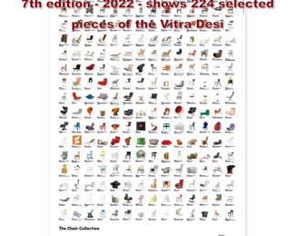 Lot 213 Vitra  The Chair Collection Poster 7th edition  2022  shows 224 selected pieces of the Vitra Desi