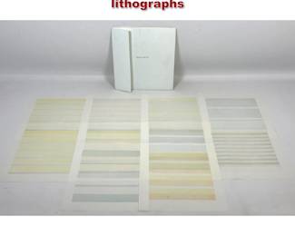 Lot 65 10pc Agnes Martin vellum offset lithographs