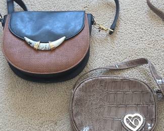Lot # B173 - Snakeskin Embossed Bag & Stella & Dot Crossbody Bag