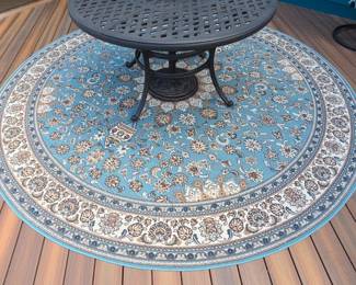 Lot # B43 - Unique Loom Outdoor Traditional Collection Area Rug Round 10 ft