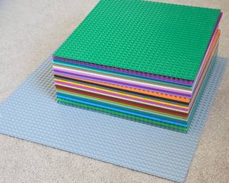 Lot # B196 - LEGO Baseplates Lot - Multi-Color Building Plates for Creative Construction