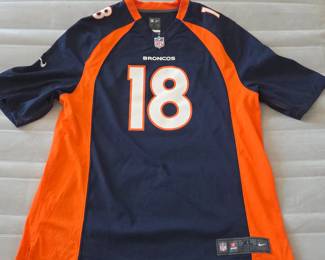 Lot # B170 - Nike Denver Broncos Peyton Manning NFL On-Field XL Football Jersey