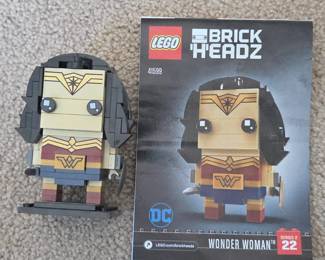 Lot # B188 - LEGO BrickHeadz Wonder Woman DC Comics Collectible Model 41599 Series 2