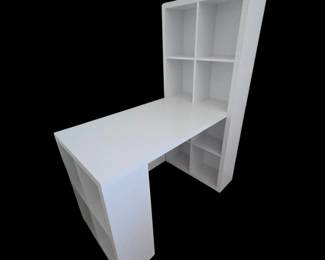 Lot # B200 - Ameriwood Home London Hobby Desk, White, With Added Power Cube