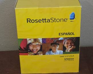 Lot # B212 - Rosetta Stone Español Spanish Latin America Language Learning Software Levels 1-5 with Audio Companion CDs & User Guide