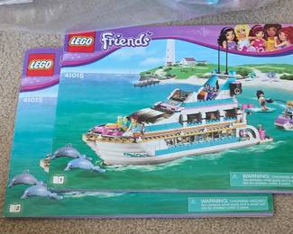 Lot # B183 - LEGO Friends 41015 Dolphin Cruiser Yacht Building Set with Minifigures and Slide