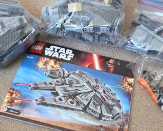 Lot # B195 - LEGO Star Wars 75105 Millennium Falcon Model Set with Minifigures and Manual