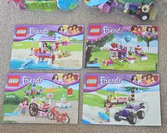 Lot # B179 - LEGO Friends Set Lot 41028, 41112, 41030, 41010 - Mini Build Kits with Figures & Accessories