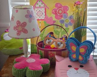 Lot # B163 - Oopsy Daisy Too Sunshine Yellow Flower Canvas by Winborg & Kids Room Decor Set
