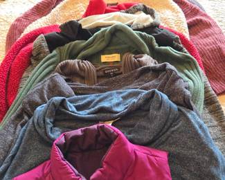 Lot # B137 - Sweaters, Cardigans & Reversible Puffer Vest Lot, Women's Size S-M