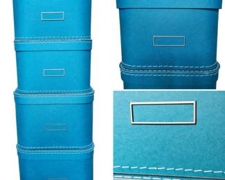 Lot # B116 - Bigso Oskar Boxes Set of 4 Storage Organization