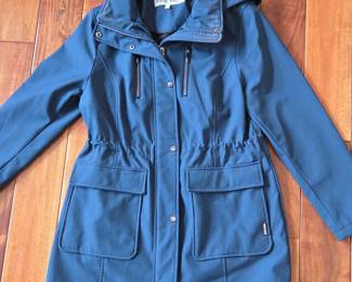 Lot # B98 - Nine West Women’s Size L Blue Jacket with Faux Fur Lining and Multiple Pockets